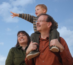 Bariatric surgery patients Mary and Bob Brittain with their grandson