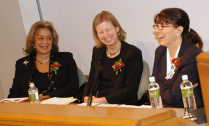 A panel of women doctors at the launch of the “Changing the Face of Medicine” exhibit at UVA.
