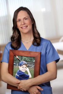 Image of Jennifer Raymond, who lost her son to H1N1 flu. 