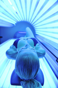Tanning beds and indoor tanning can cause skin cancer and premature skin aging. 