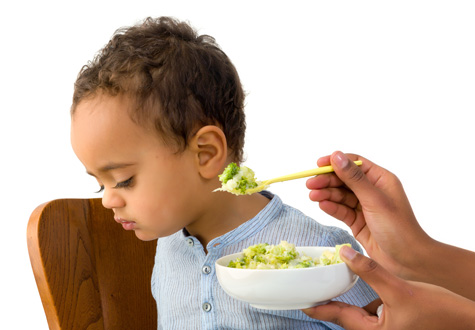 Children who were born prematurely or have autism may have feeding problems.
