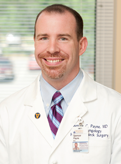 Spencer Payne specializes in nasal problems and sinus surgery in Charlottesville