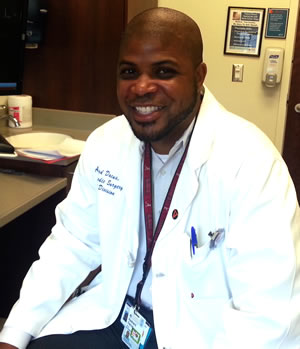 Dr. Dacus works at the UVA Hand Center, as an expert orthopedic surgeon.