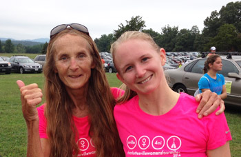 The 2014 Women's Four Miler, a breast cancer fundraiser in Charlottesville, VA