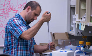Tony Filiano in lab