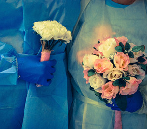 Wedding Flowers and scrubs