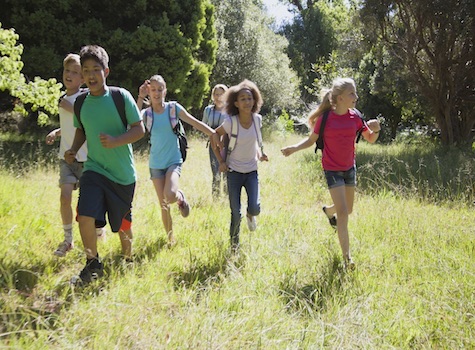 Kids, fitness, healthy habits in summer