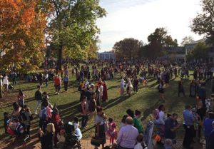 Halloween on the UVA Lawn in Charlottesville