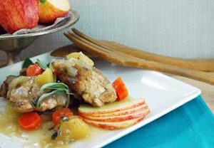 chicken and apples dish