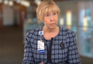 Video still of JoAnn Pinkerton, MD, discussing hormone replacement therapy