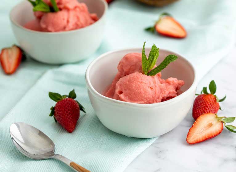 dairy-free strawberry ice cream
