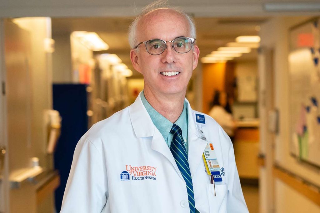 cardiologist James Bergin, MD, at UVA Medical Center