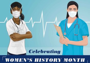 Two female surgeons - UVA Health celebrating Women's History Month, interventional cardiologists