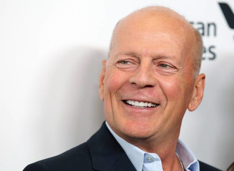 Celebrity Bruce Willis having trouble getting words out