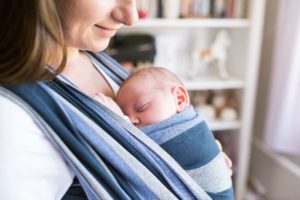 baby won't go to sleep in sling carrier