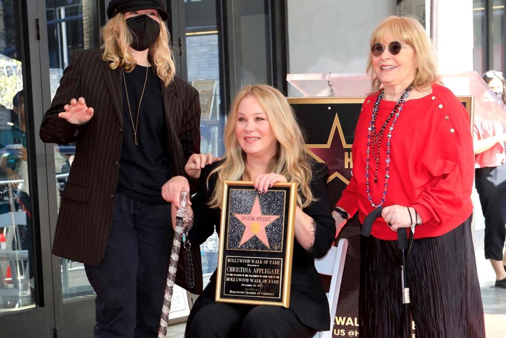 Christina Applegate at her Hollywood Walk of Fame ceremony