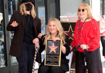 Christina Applegate at her Hollywood Walk of Fame ceremony