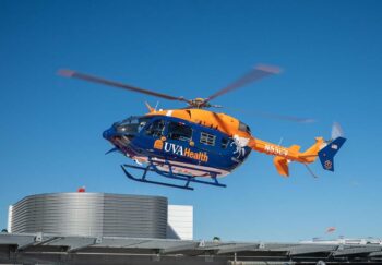 UVA Health helicopter landing